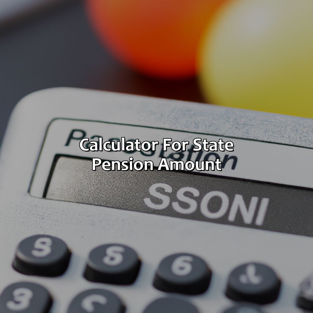 Calculator for State Pension Amount-how much is the state pension?, 