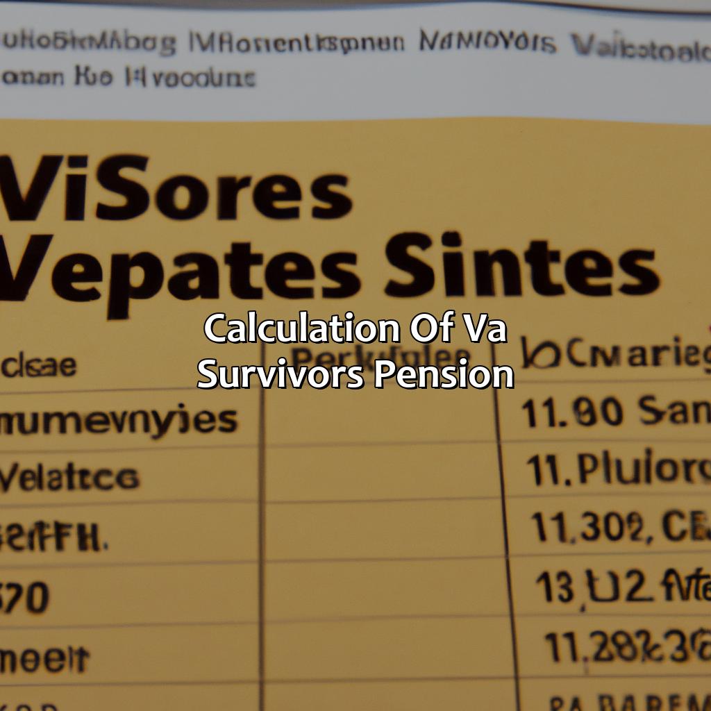 Calculation of VA Survivors Pension-how much is va survivors pension?, 