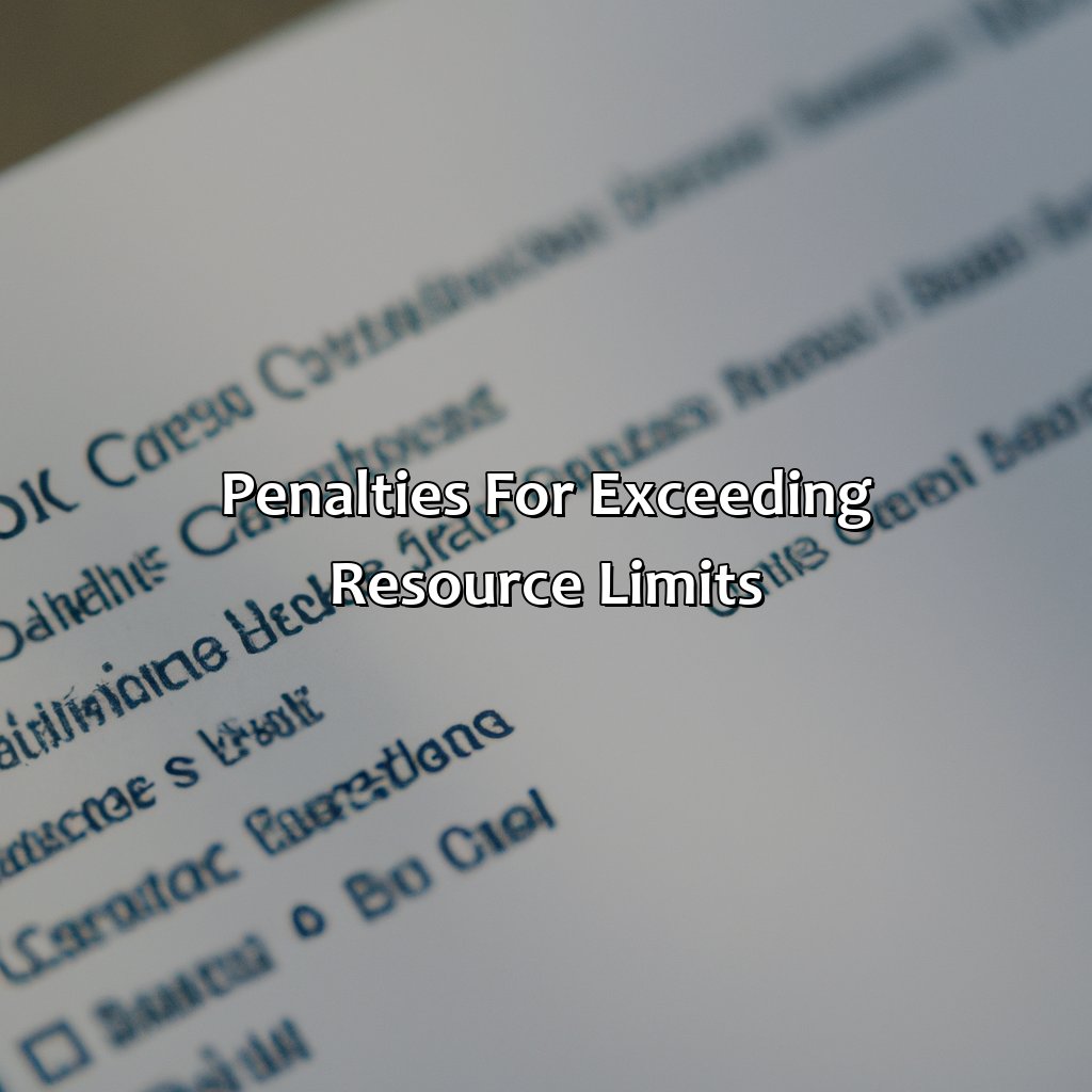 Penalties for Exceeding Resource Limits-how much money can you have in the bank on social security retirement?, 