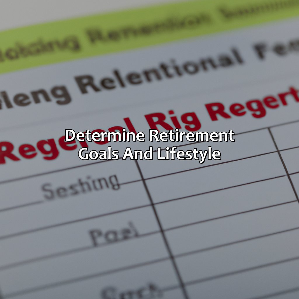 Determine retirement goals and lifestyle-how much money for retirement by 60?, 