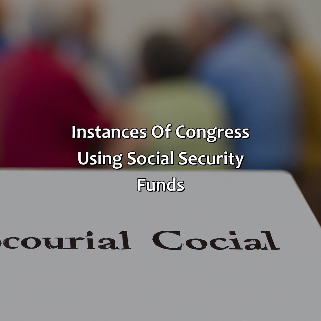 Instances of Congress Using Social Security Funds-how much money has congress stolen from social security?, 