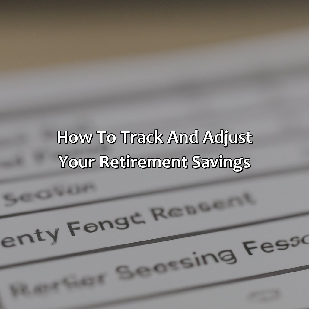 How to track and adjust your retirement savings?-how much money should I have in my retirement account?, 