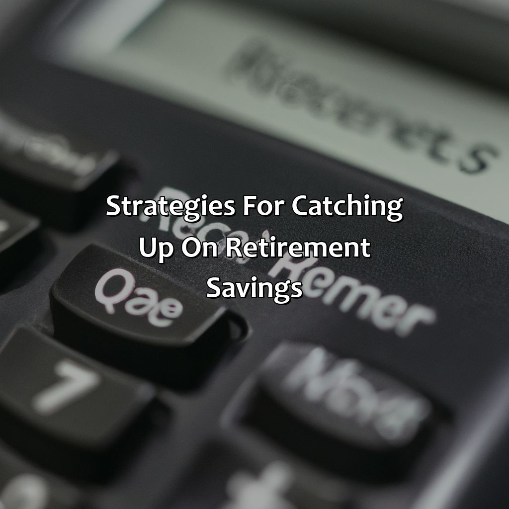 Strategies for catching up on retirement savings-how much money should you have saved by retirement?, 