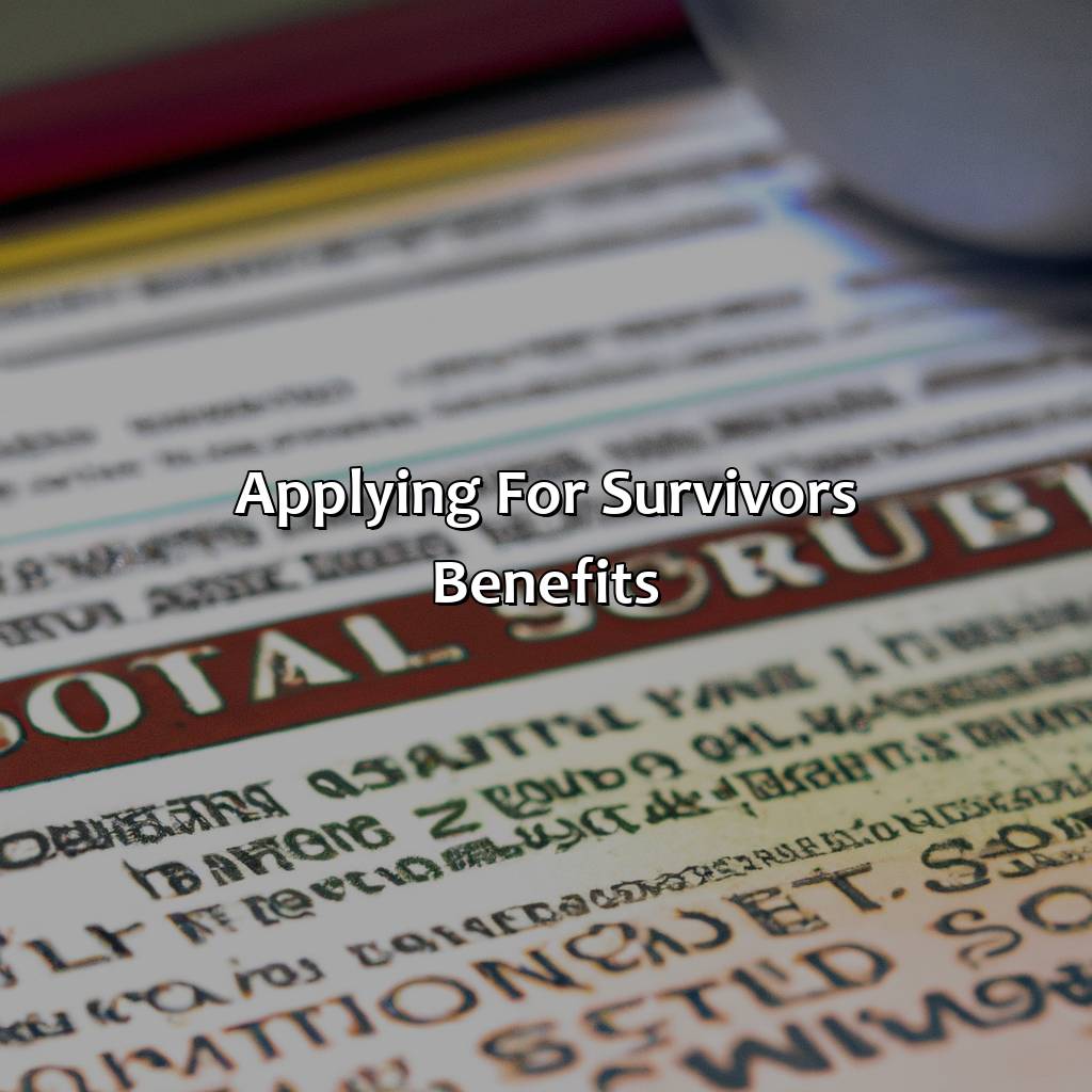 Applying for survivor