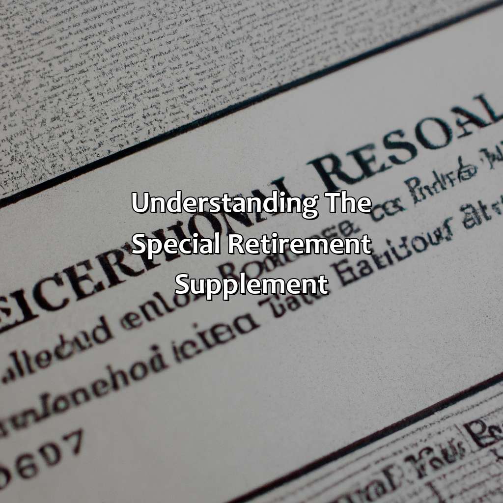 Understanding the Special Retirement Supplement-how much pension do federal employees get?, 