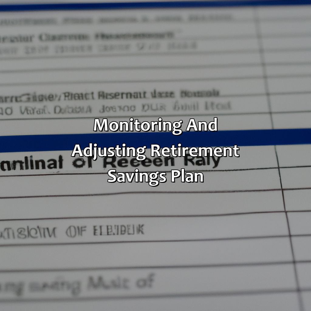 Monitoring and Adjusting Retirement Savings Plan-how much should I have saved for retirement at 40?, 