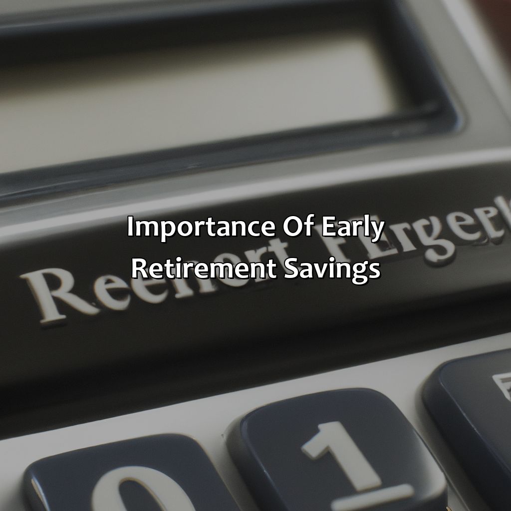 Importance of early retirement savings-how much should you have for retirement by 40?, 