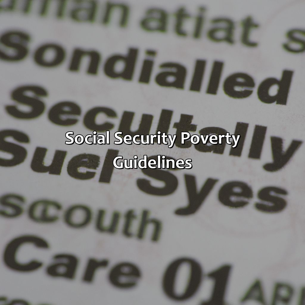 Social Security Poverty Guidelines-how much social security increase?, 