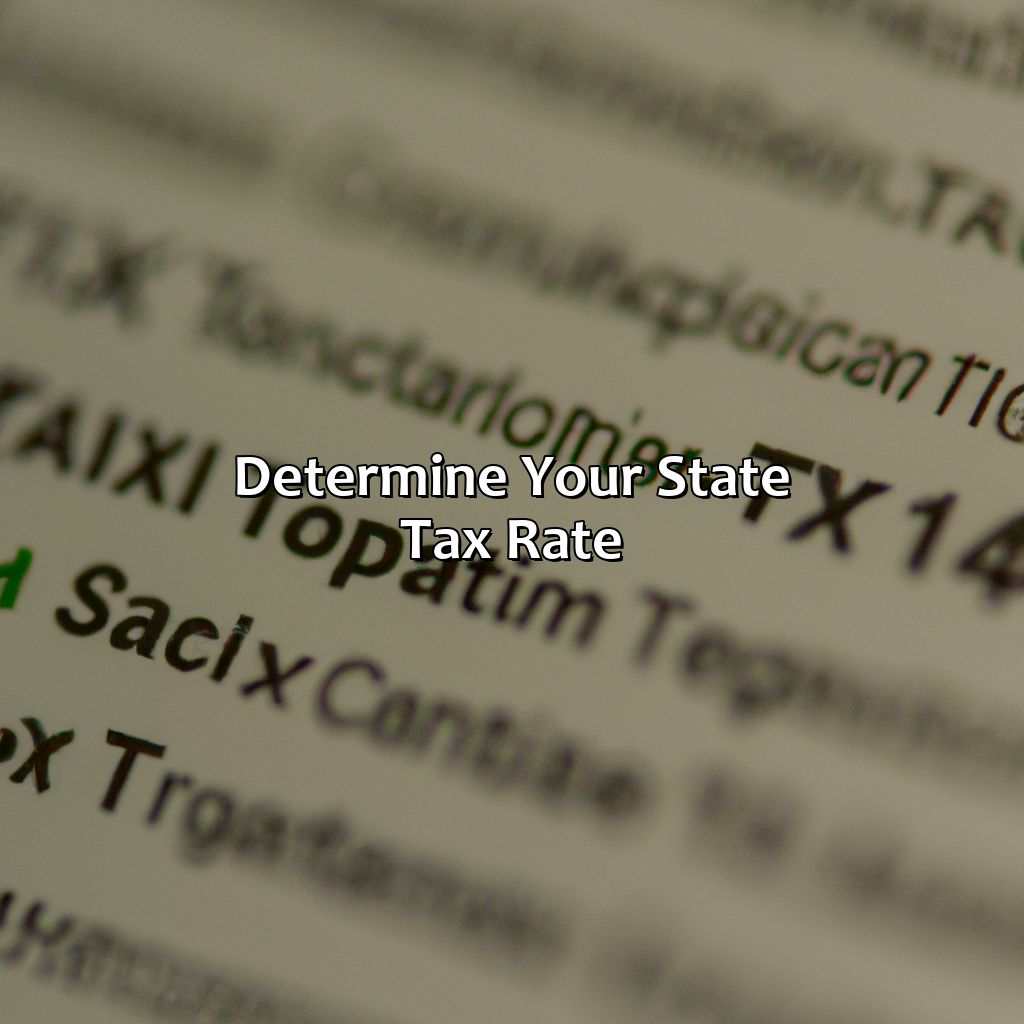 Determine Your State Tax Rate-how much state tax should i withhold from my pension?, 