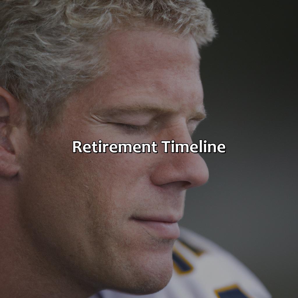 Retirement Timeline-how old was brett favre when retirement?, 