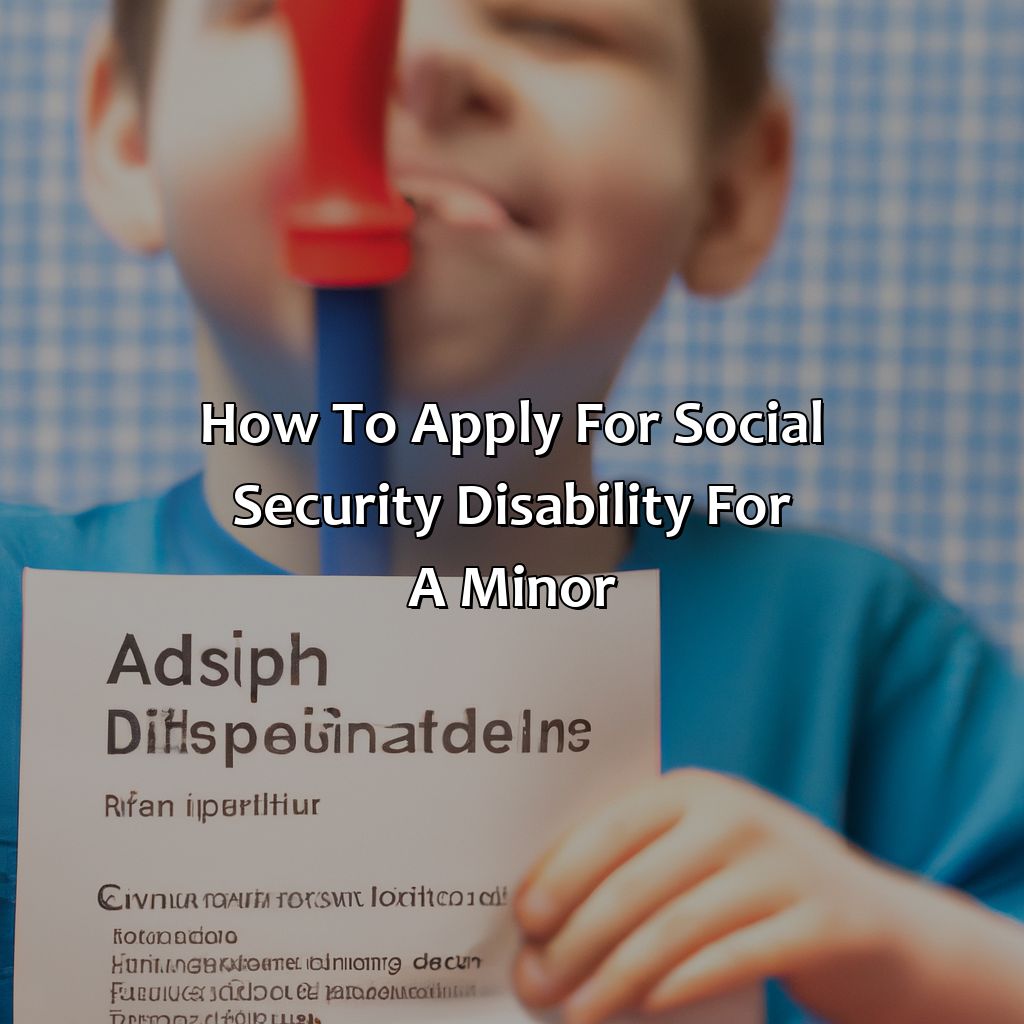 How To Apply For Social Security Disability For A Minor?