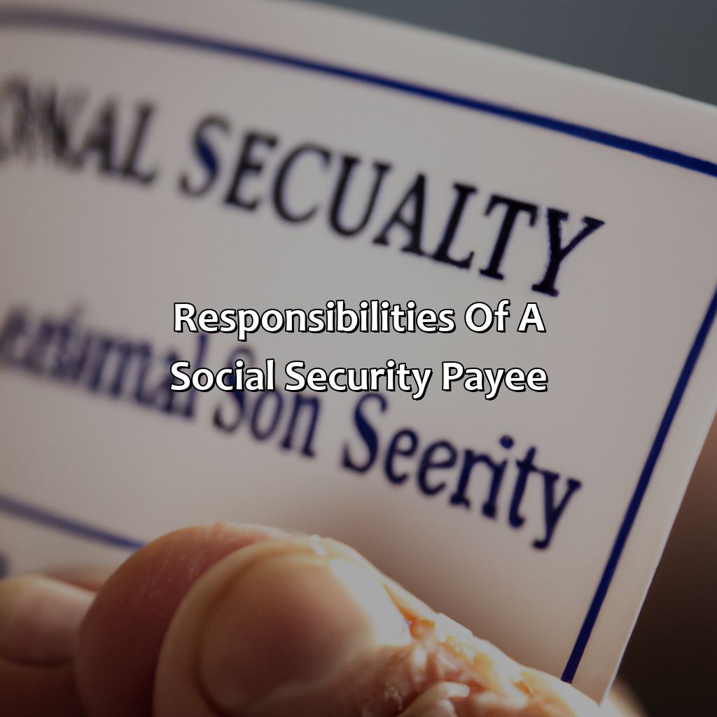 Responsibilities of a Social Security Payee-how to become a payee for social security?, 