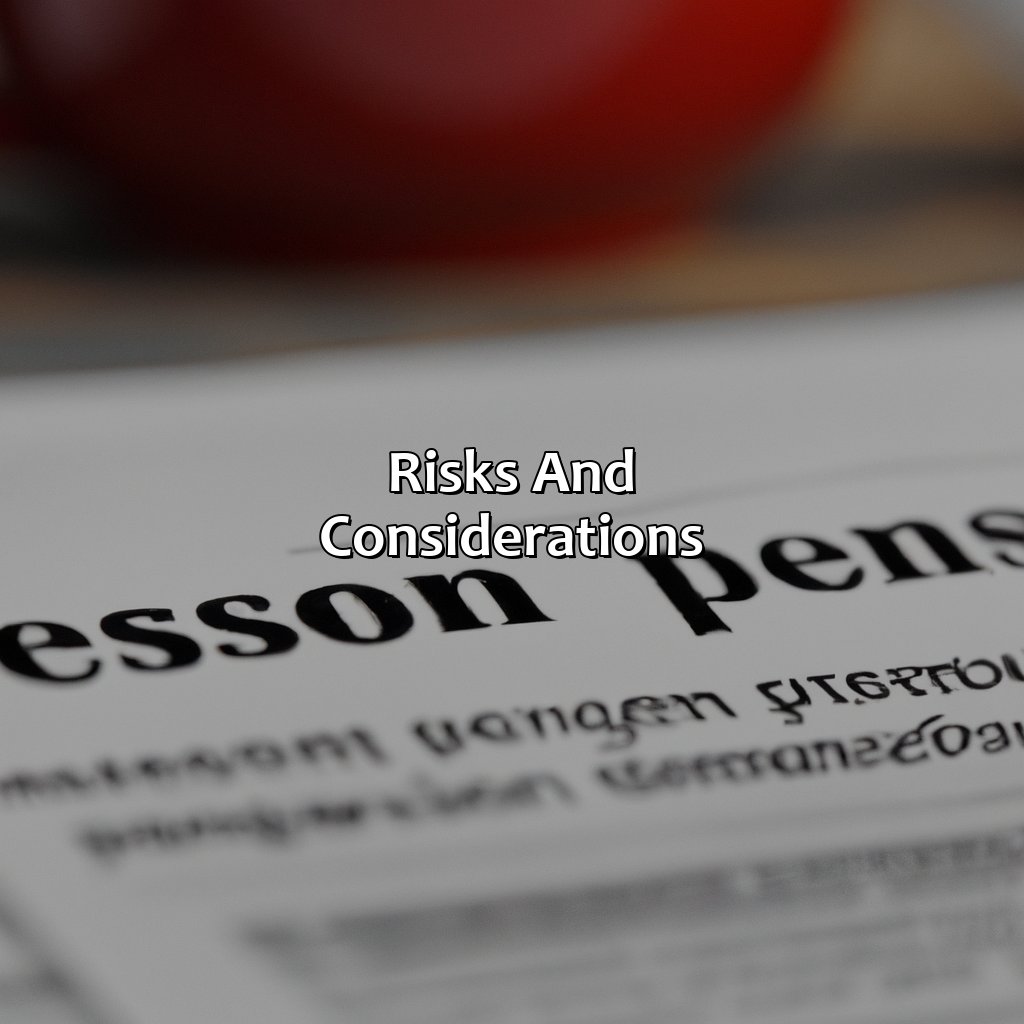 Risks and Considerations-how to borrow from pension?, 