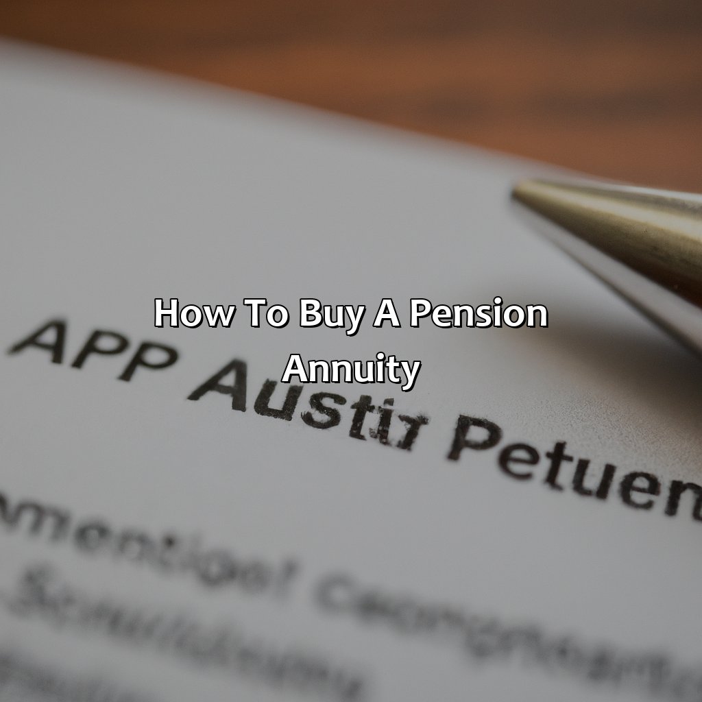 How to Buy a Pension Annuity-how to buy a pension annuity?, 