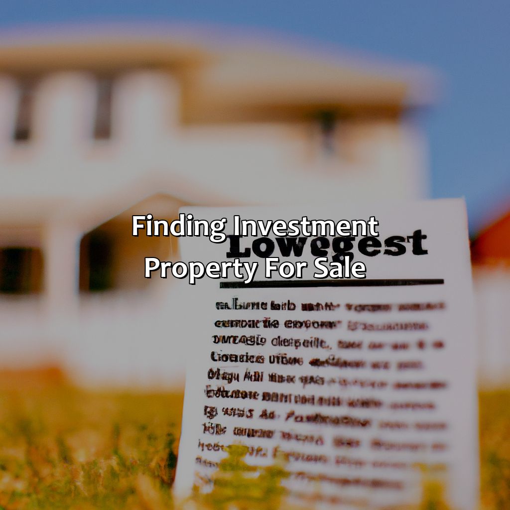 Finding Investment Property For Sale-how to buy investment property with low down payment?, 