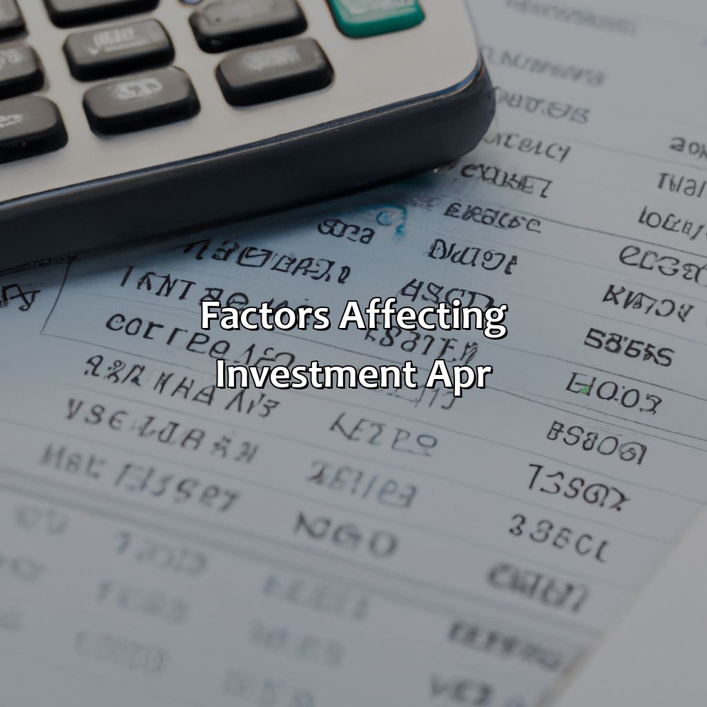 Factors Affecting Investment APR-how to calculate apr on investment?, 