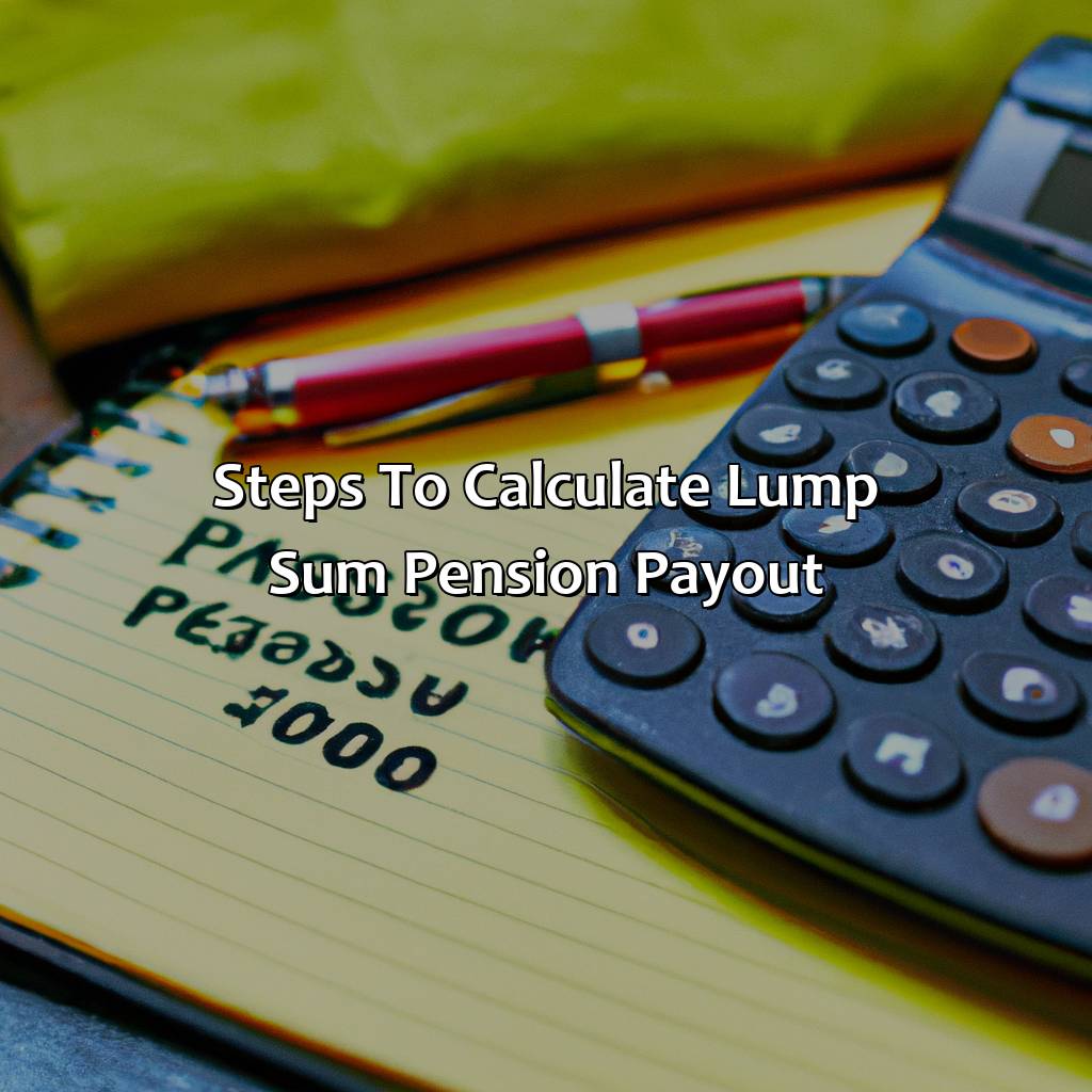 Steps to Calculate Lump Sum Pension Payout-how to calculate lump sum pension payout?, 