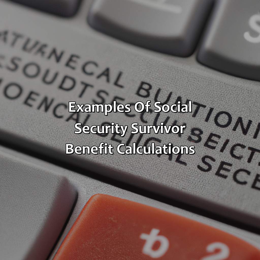 Examples of Social Security Survivor Benefit calculations-how to calculate social security survivor benefits?, 