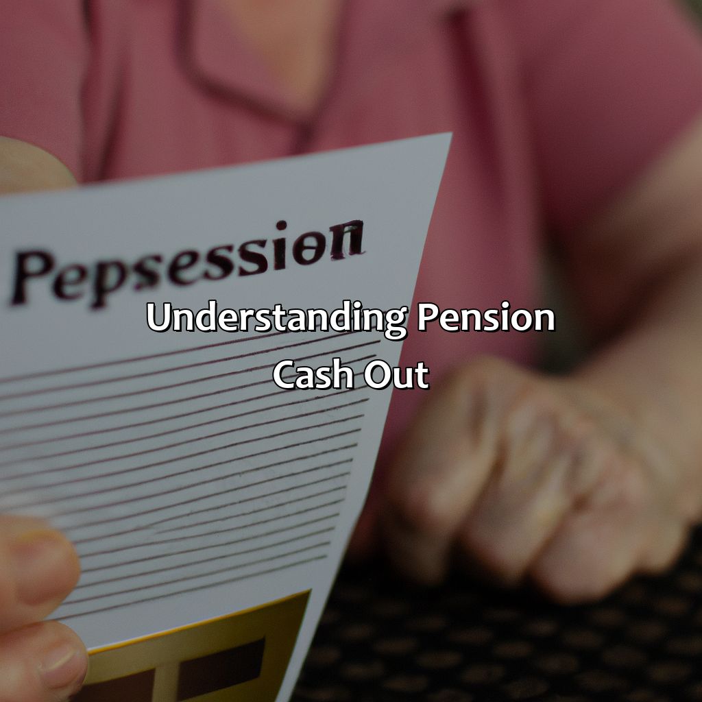 Understanding Pension Cash Out-how to cash out pension?, 