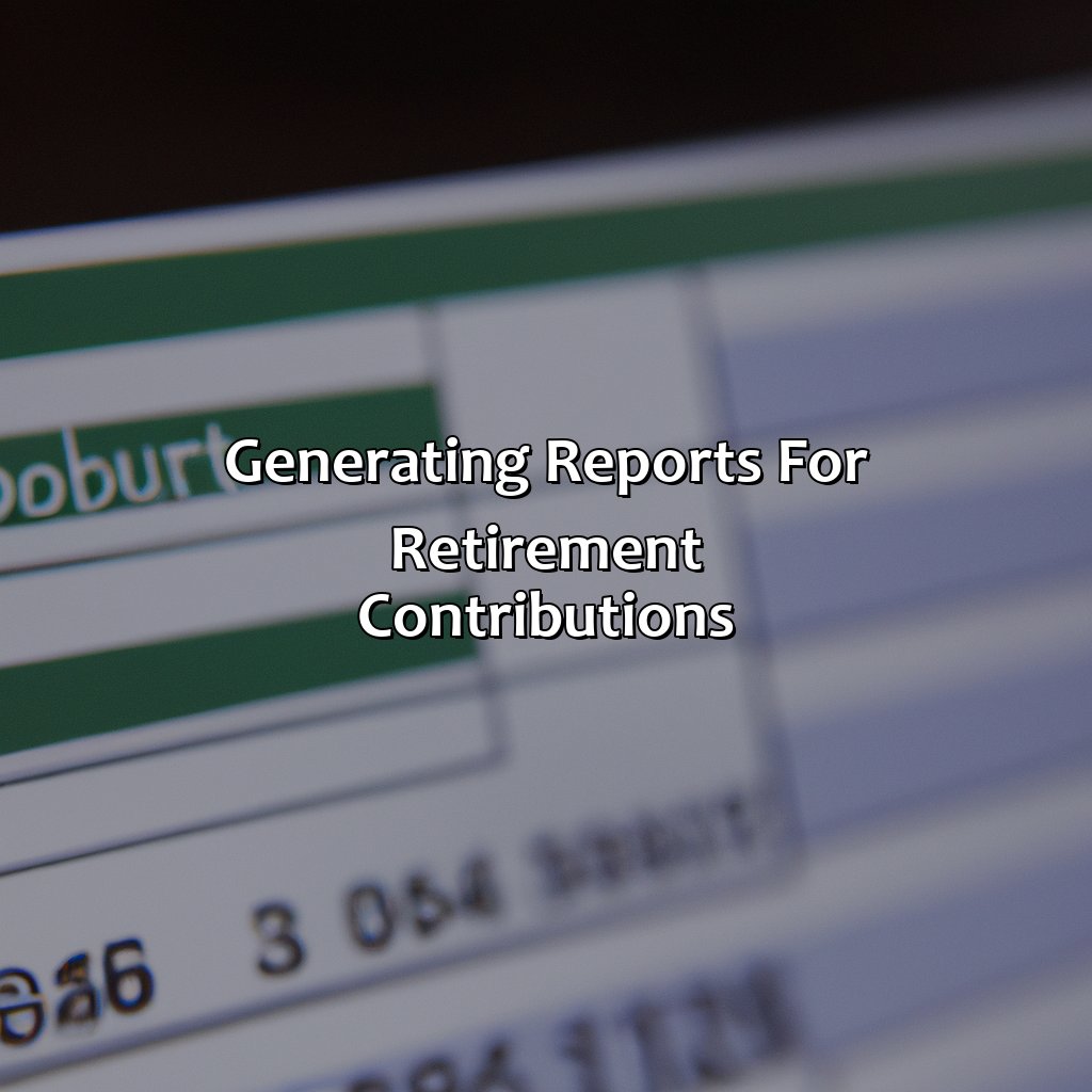 Generating Reports for Retirement Contributions-how to categorize retirement contributions in quickbooks?, 