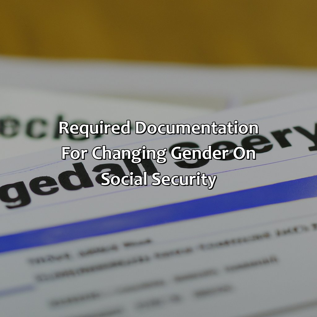 Required Documentation for Changing Gender on Social Security-how to change gender with social security?, 