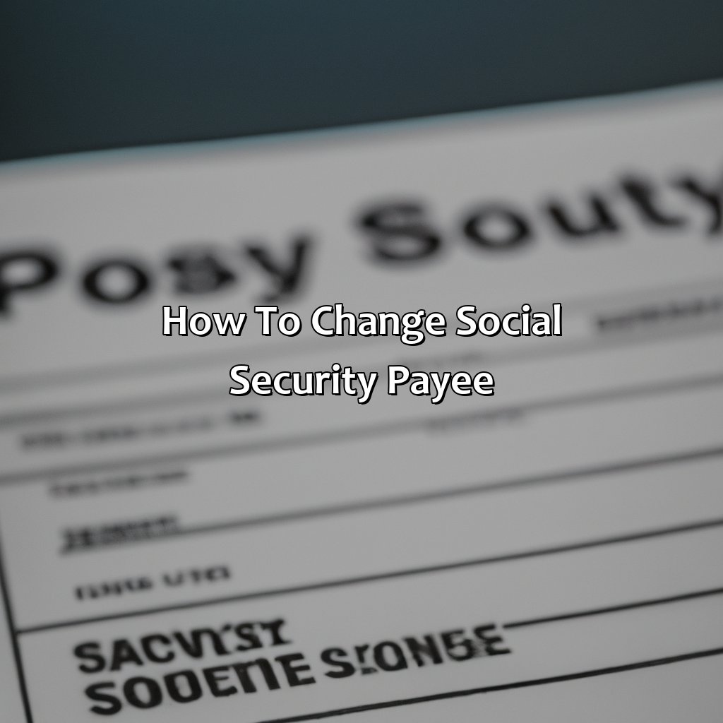 How To Change Social Security Payee?
