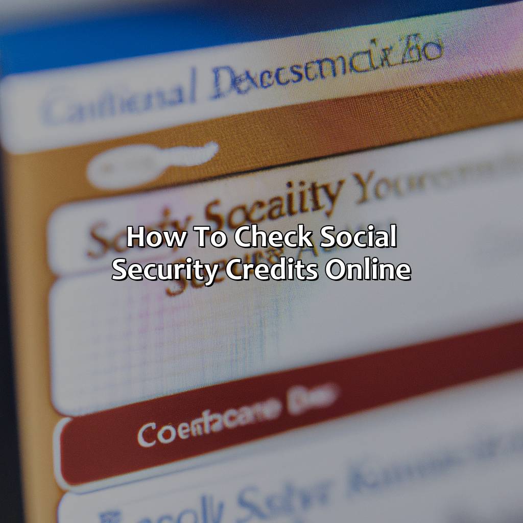 How To Check Social Security Credits Online?