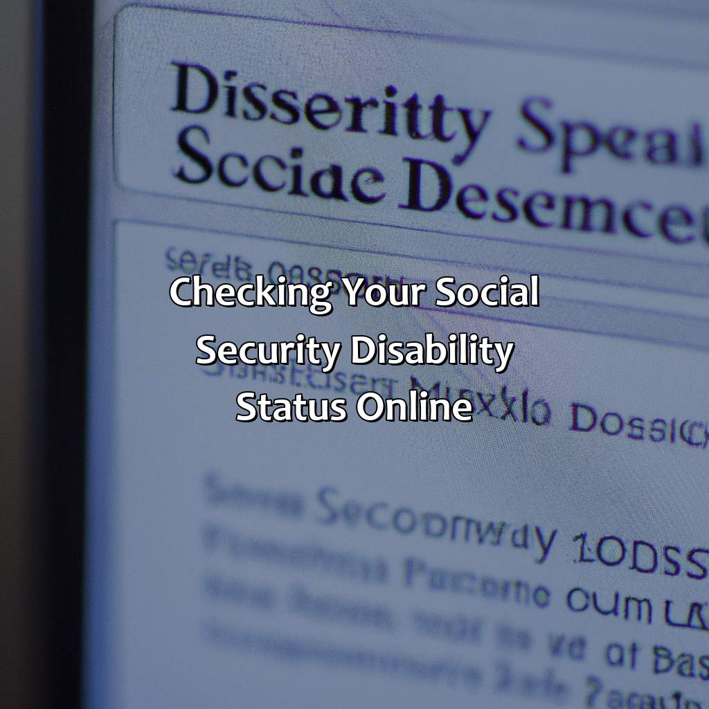 Checking Your Social Security Disability Status Online-how to check your social security disability status online?, 