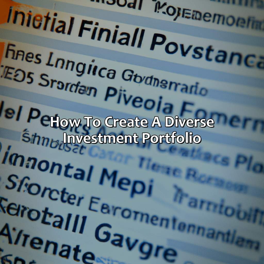 How To Create A Diverse Investment Portfolio?