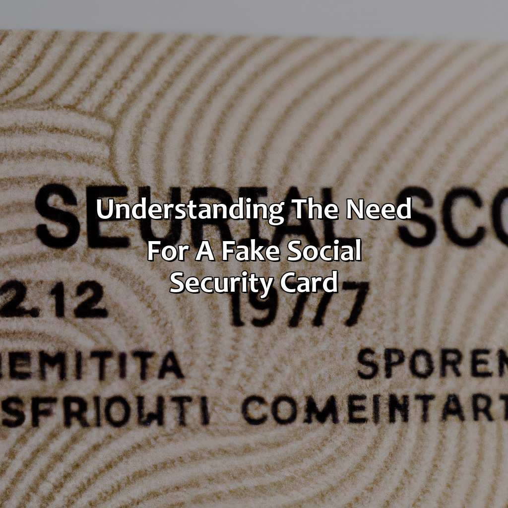 Understanding the Need for a Fake Social Security Card-how to create a fake social security card?, 