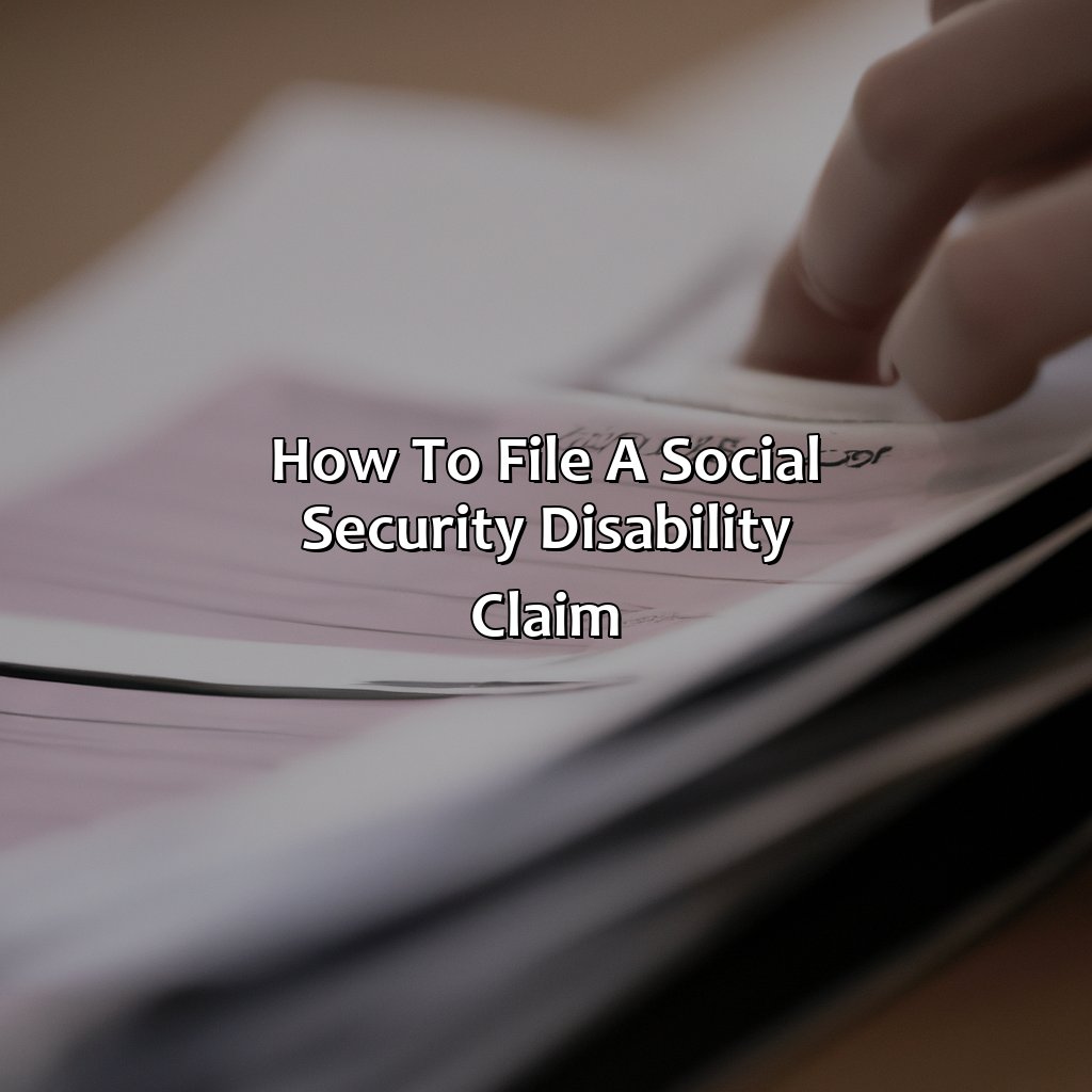 How To File A Social Security Disability Claim?