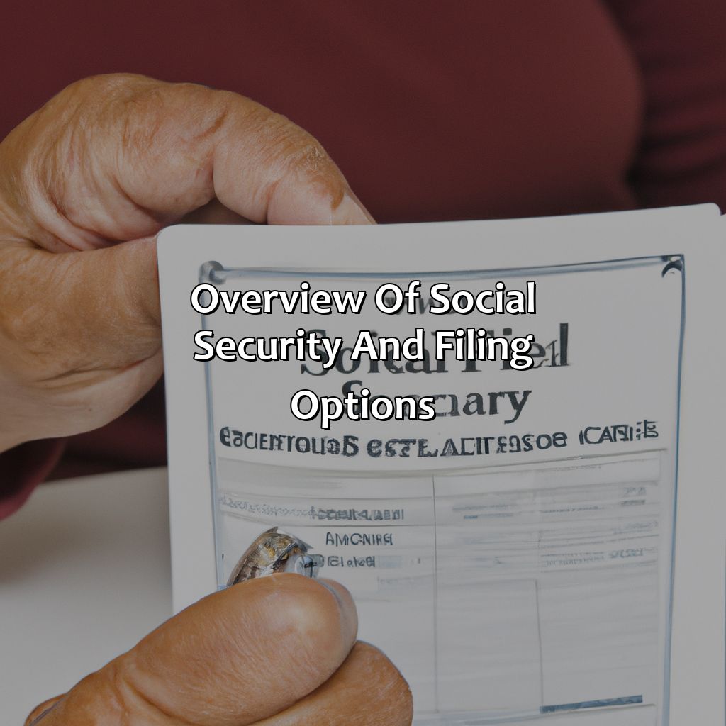 Overview of Social Security and Filing Options-how to file and suspend social security online?, 