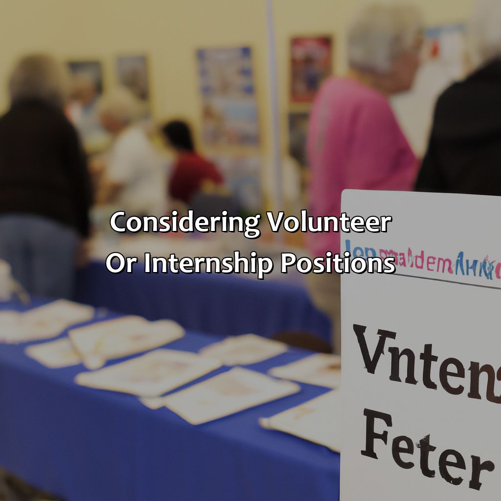 Considering volunteer or internship positions-how to find a job after retirement?, 