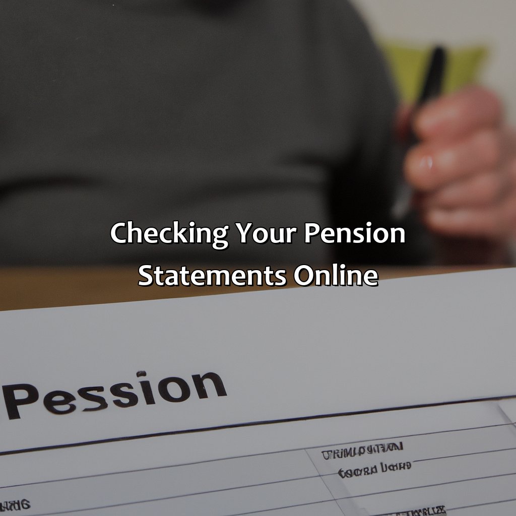 Checking your pension statements online-how to find out about my pension?, 