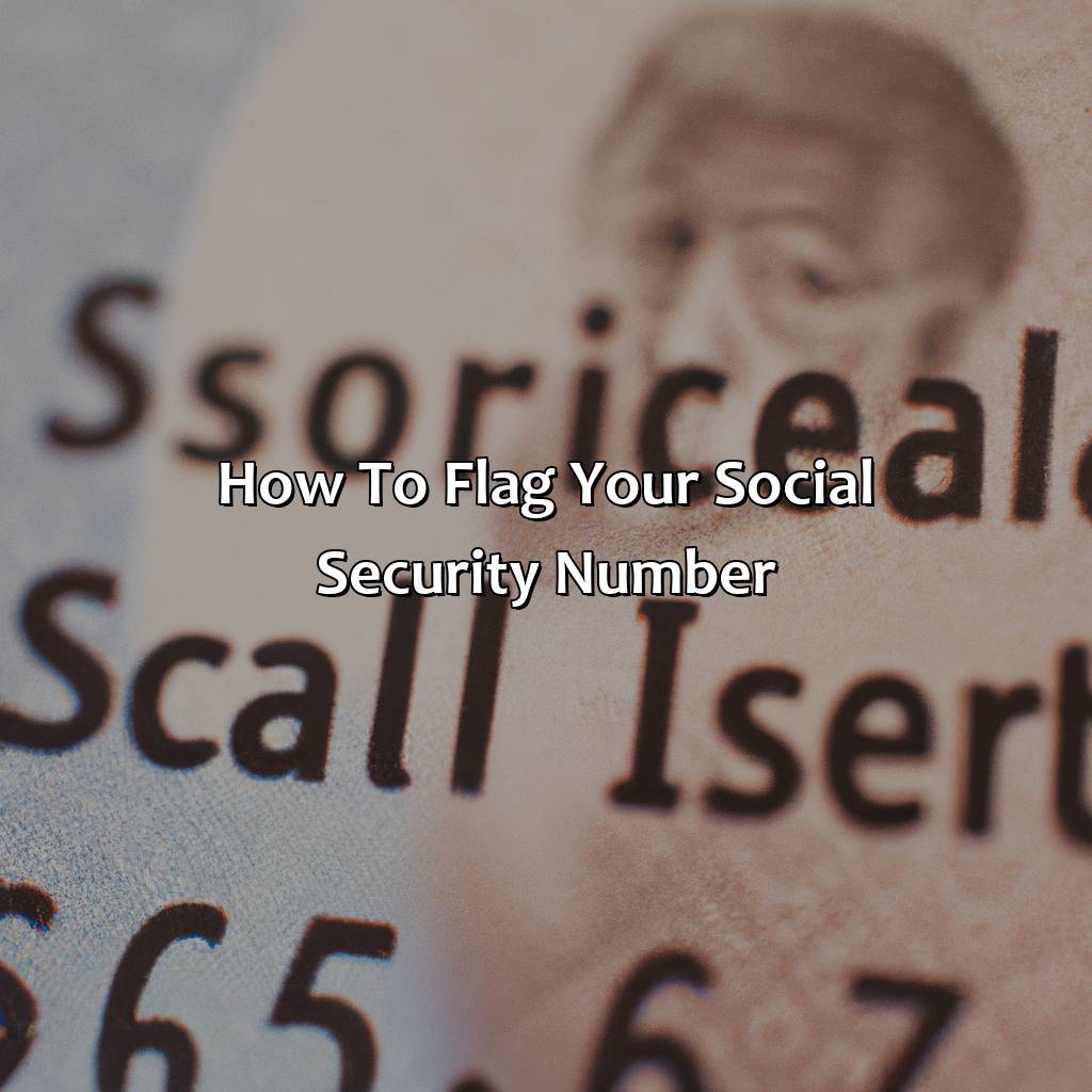 flag my child's social security number