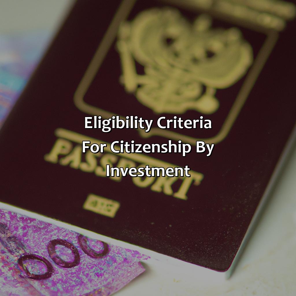 Eligibility Criteria for Citizenship by Investment-how to get citizenship by investment?, 