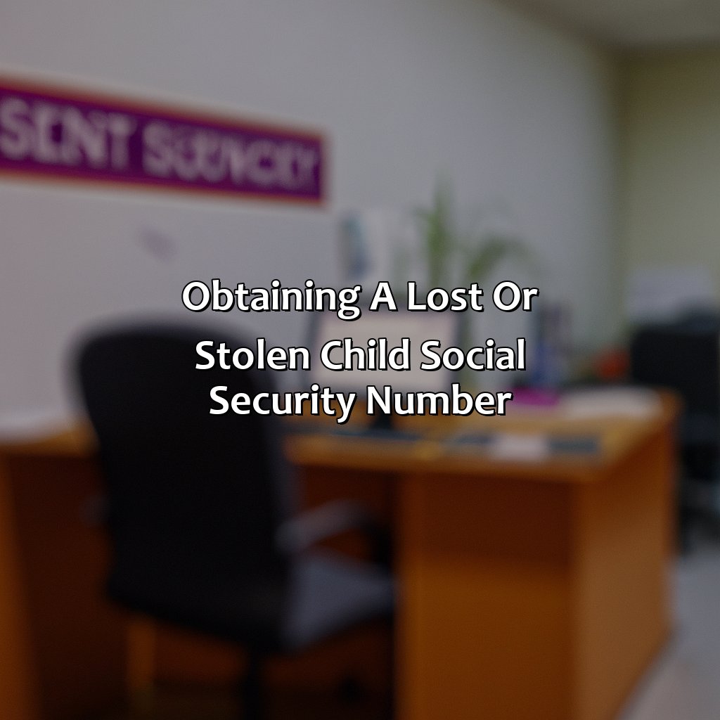 Obtaining a Lost or Stolen Child Social Security Number-how to get my child social security number?, 