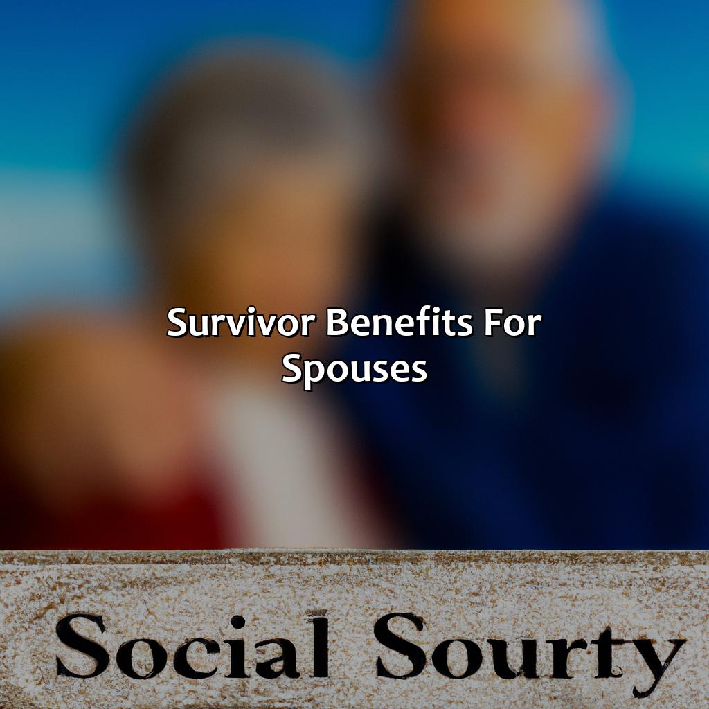 Survivor benefits for spouses-how to get spouse social security benefits?, 