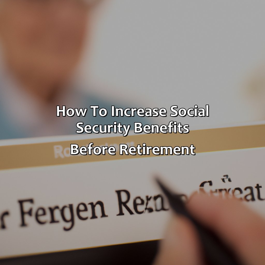 How To Increase Social Security Benefits Before Retirement? - Retire Gen Z