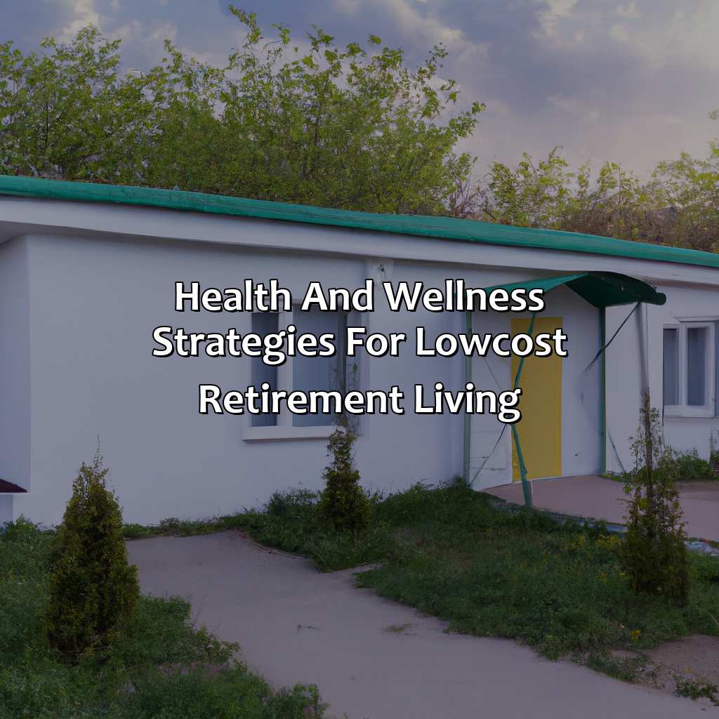 Health and wellness strategies for low-cost retirement living-how to live cheaply in retirement?, 