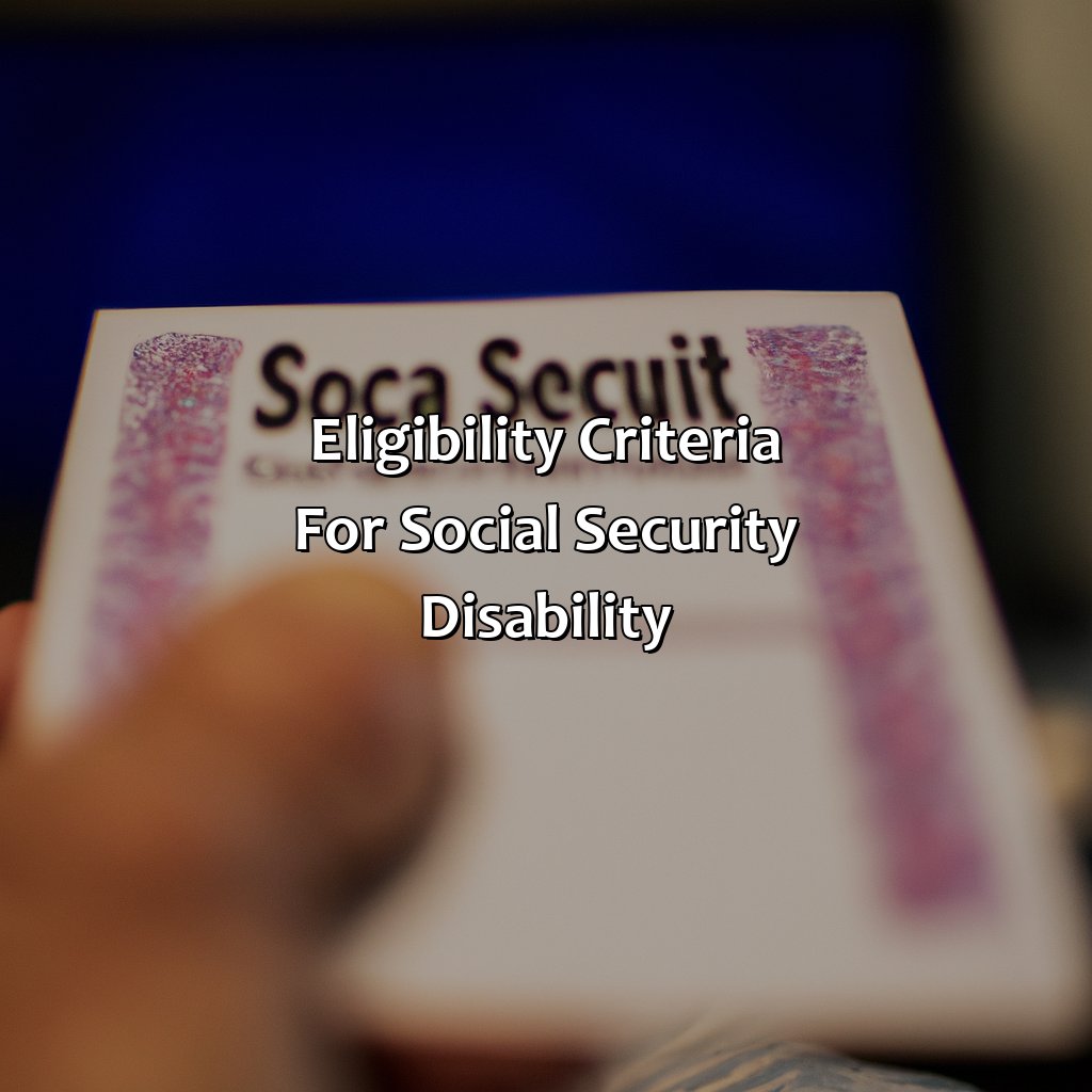 Eligibility Criteria for Social Security Disability-how to live on social security disability alone?, 