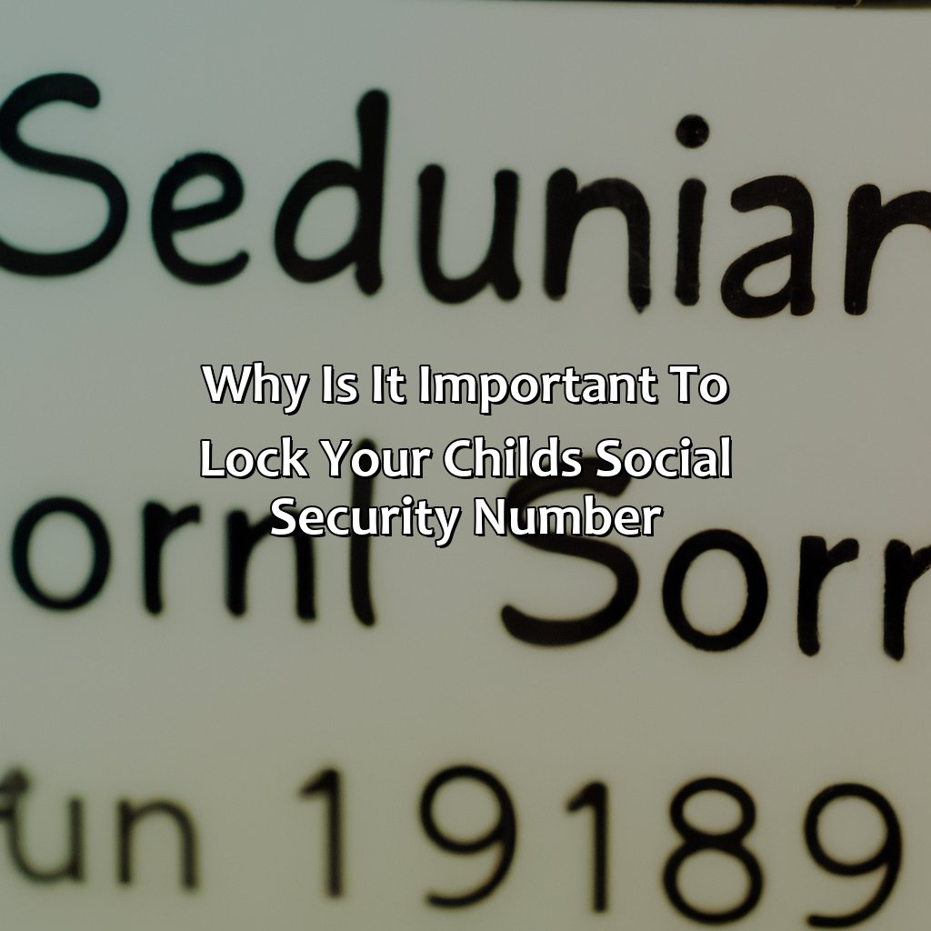 Why is it important to lock your child