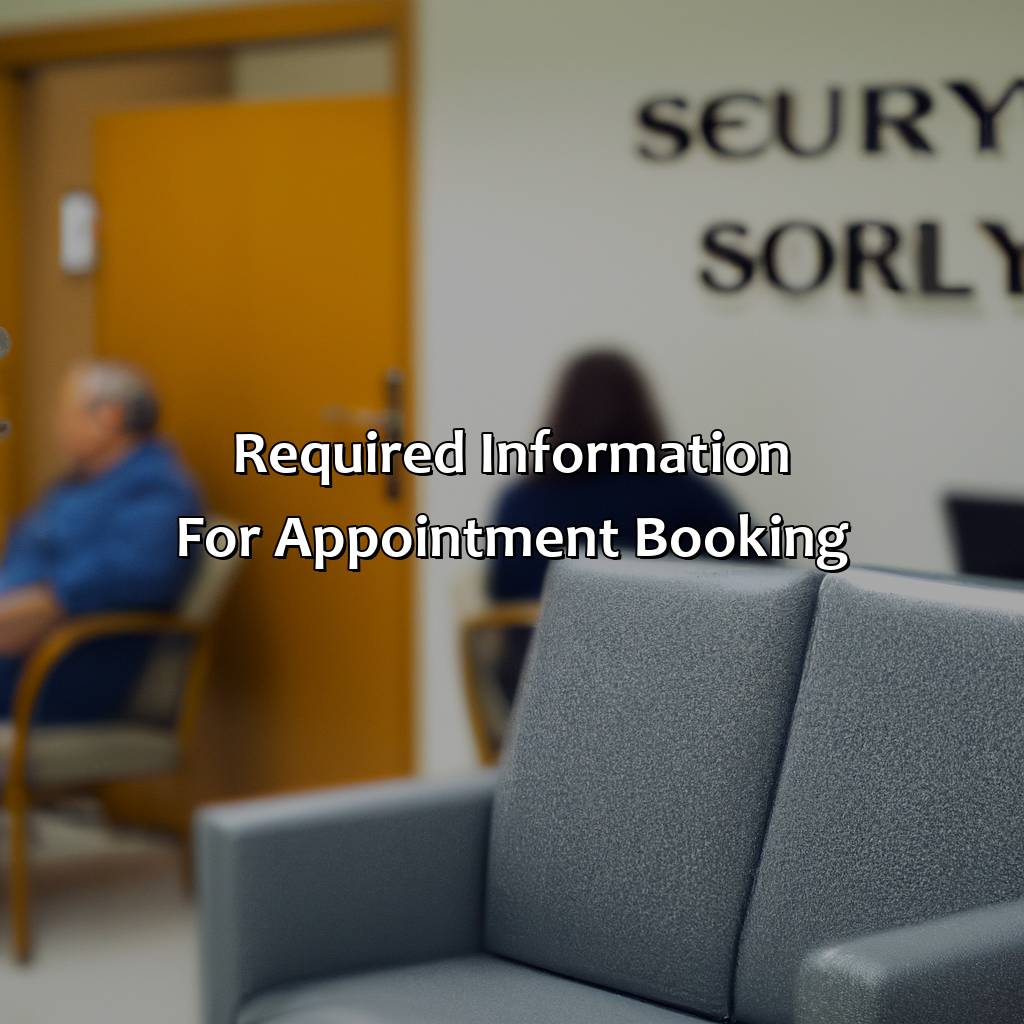 Required Information for Appointment Booking-how to make an appt with social security?, 