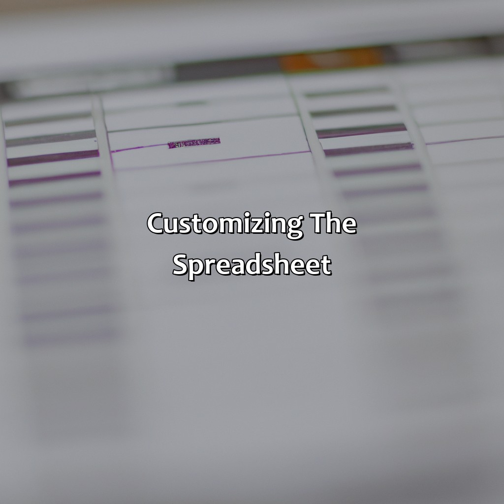 Customizing the Spreadsheet-how to make an investment spreadsheet?, 