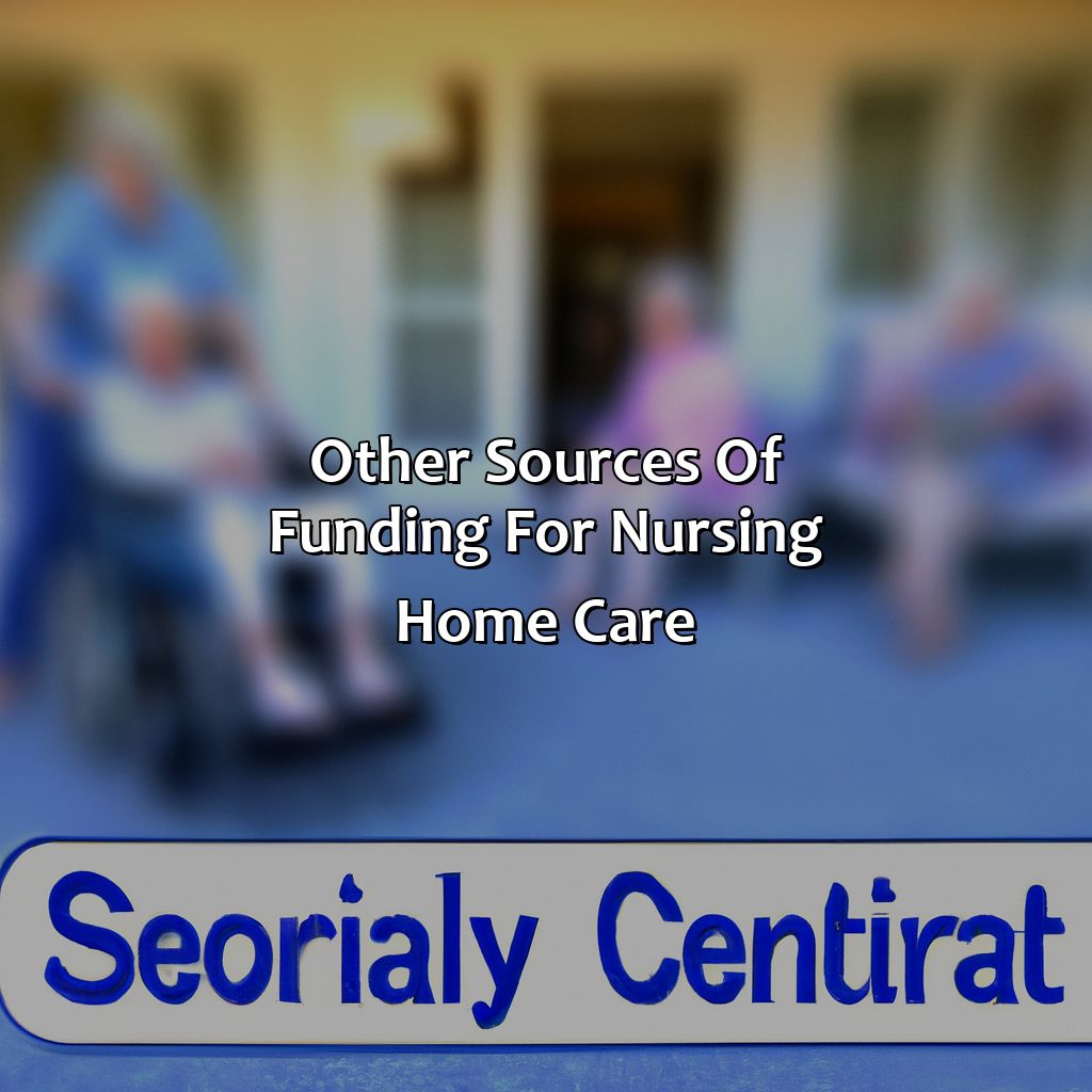 Other sources of funding for Nursing Home Care-how to pay for nursing home care with social security?, 