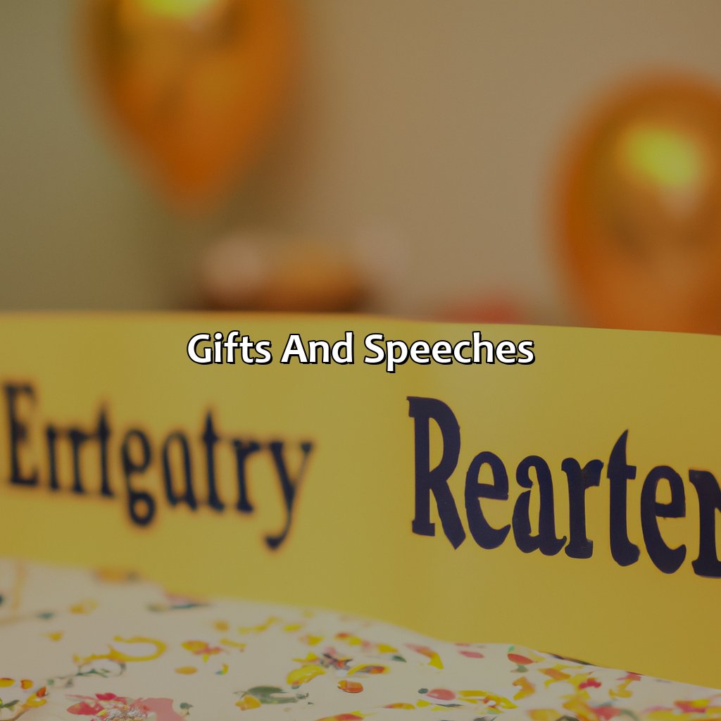 Gifts and Speeches-how to plan a retirement party?, 