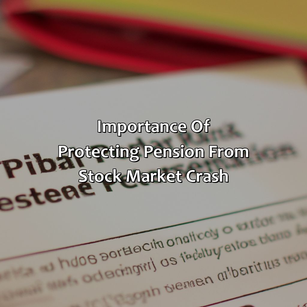 Importance of protecting pension from stock market crash-how to protect pension from stock market crash?, 