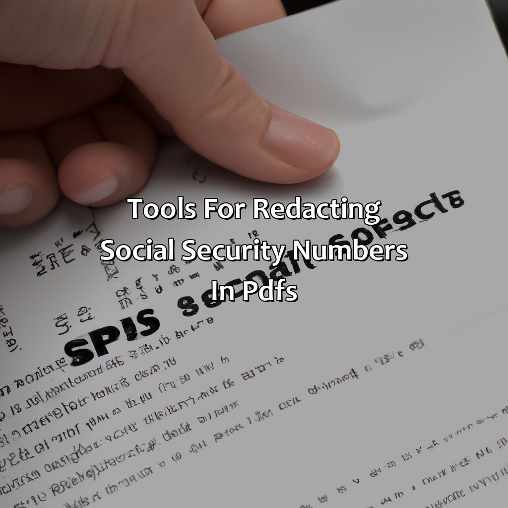 Tools for Redacting Social Security Numbers in PDFs-how to redact social security numbers in pdf?, 