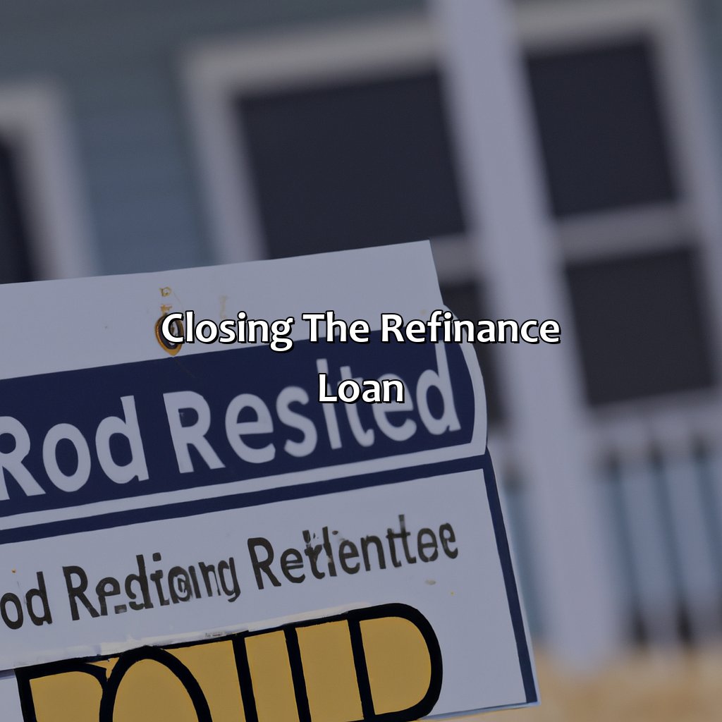 Closing the refinance loan-how to refinance an investment property?, 