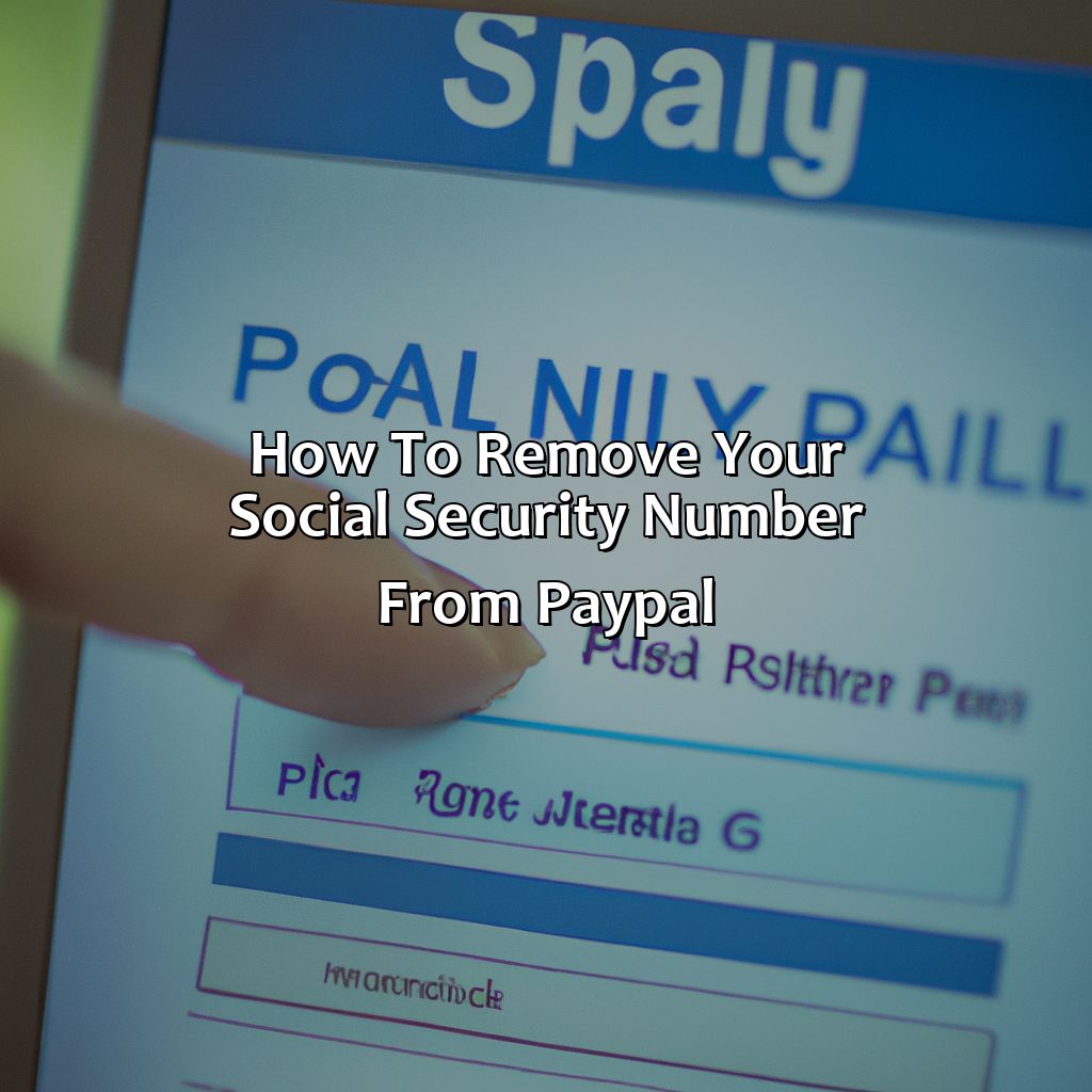 How To Remove Your Social Security Number From Paypal?